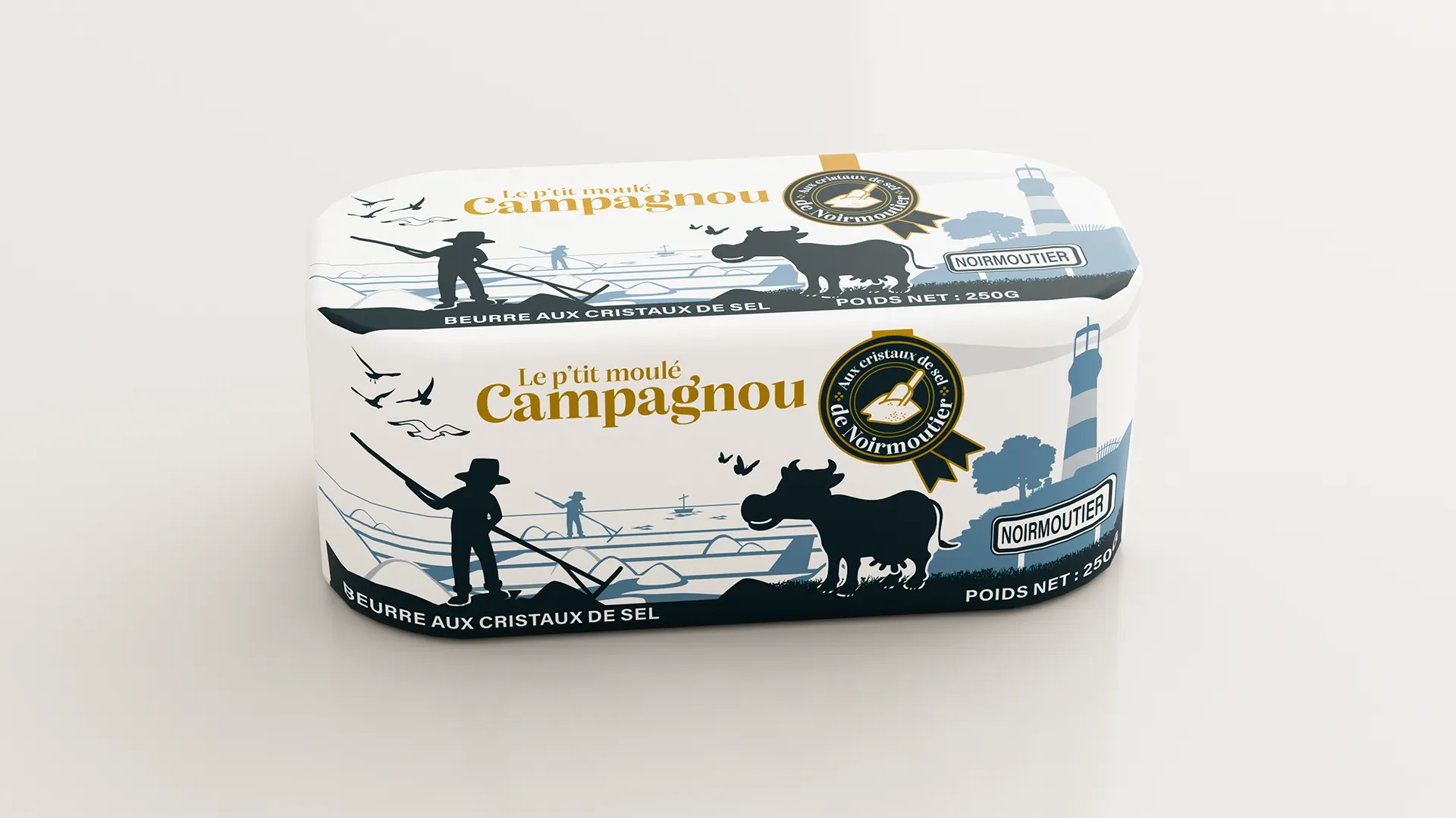 Beurre Campagnou aux cristaux de sel 250g
